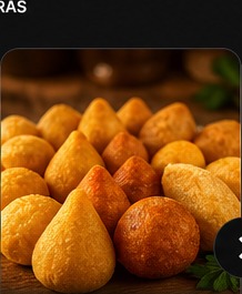 10 Mini Salgadinhos + Coca Mini